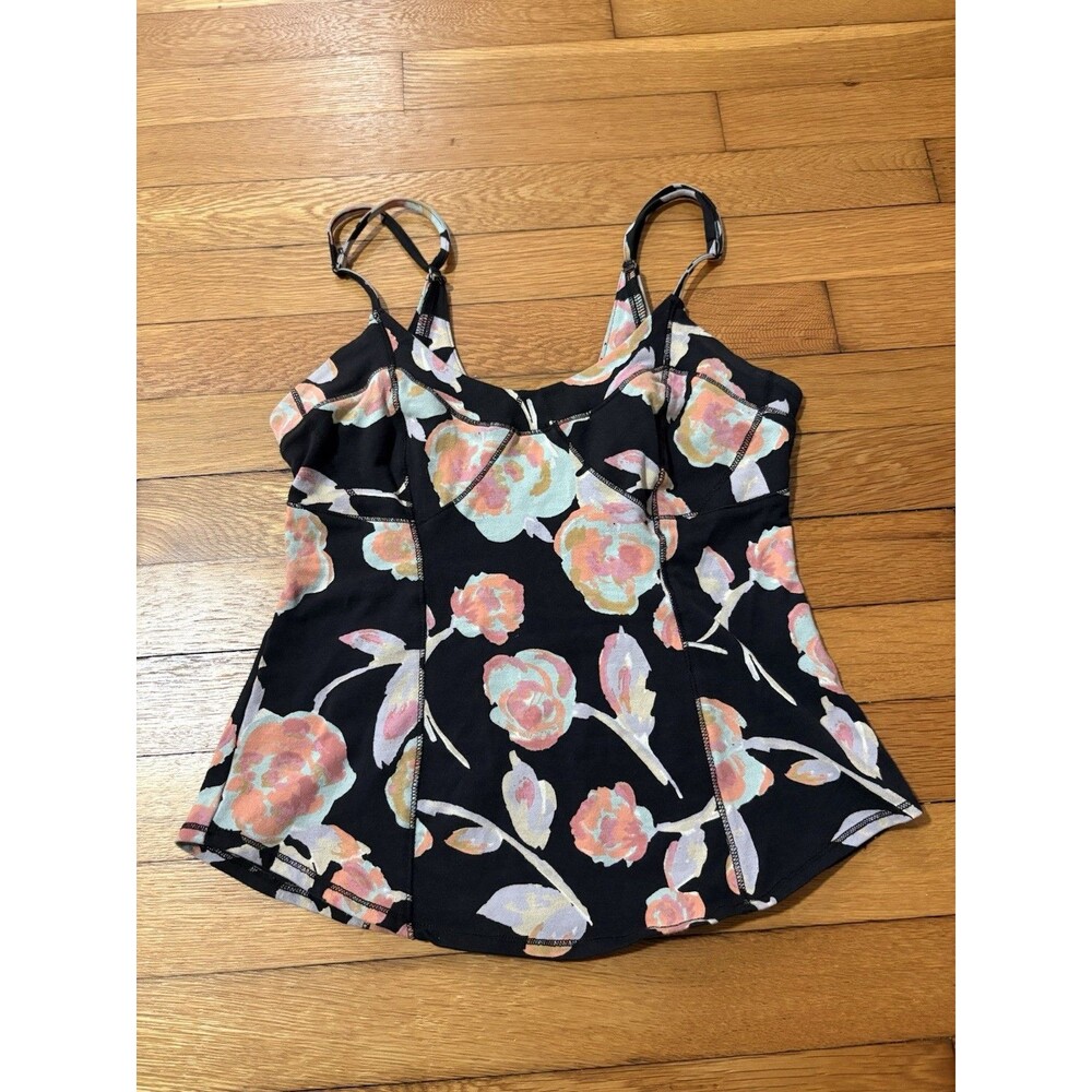 Free People Size S Floral Babydoll Tank Top